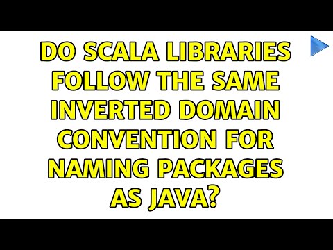 Do Scala libraries follow the same inverted domain convention for naming packages as Java?