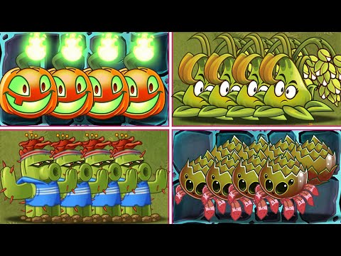 PvZ 2 Plant Team - 4 Random Plant Teams Vs 4 Pult Plant Teams - Who will win?
