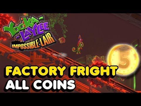 Factory Fright All Coin Locations - Yooka-Laylee And The Impossible Lair - Chapter 2