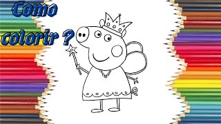 PEPPA PIG PRINCESA - Como Colorir | DesenhArte ensinando atravs da arte de colorir.