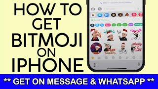 How to Use Bitmoji from Snapchat on your iPhone Message App | Use Bitmoji on Whatsapp iPhone (2023)