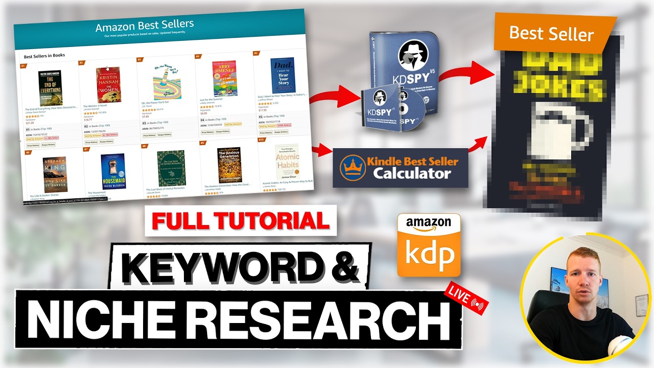 Amazon KDP Niche & Keyword Research 101 | Step-by-Step Guide + LIVE Analysis