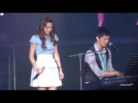 [FanCam] 090807 SNSD TaeYeon & Yoon Gun - Way Back Into Love
