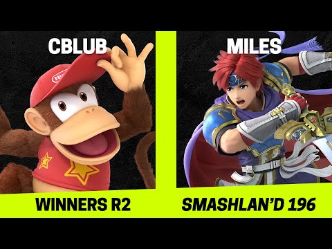 SmashLAN'd 196 Winners R2 - CBlub (Diddy Kong) vs Miles (Roy) - SSBU Tournament