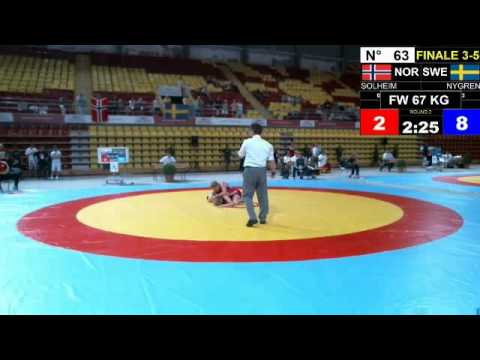 Final EJWC Skopje 2013 FW 67KG 04.07.13 3rd place and 5th place