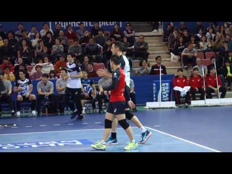 현대캐피탈 스카이워커스 skywalkers  삼성전 대니 Danijel Galic 연속 서브