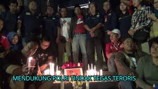 Warga Surabaya Mendukung Polri Tindak Tegas Terorisme