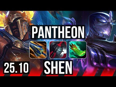 PANTHEON vs SHEN (TOP) | 15/3/17, Legendary | KR Master | 25.10
