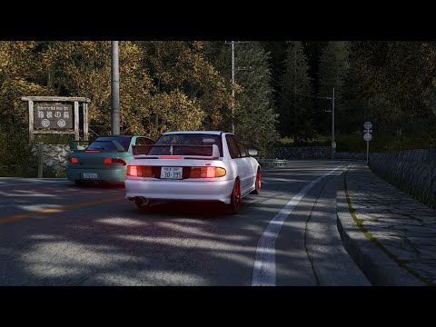 Subaru Impreza 22B vs Lancer Evolution III Touge Battle | Nanamagari Downhill - Assetto Corsa