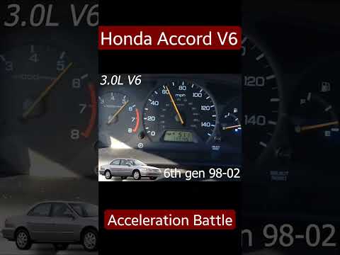 Honda Accord V6 Acceleration Battle 0-60 MPH