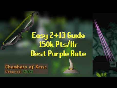 2+13 BEST Chambers of Xeric’s Purple Drop Rate Guide 2025 Ironman (150k points per hour)