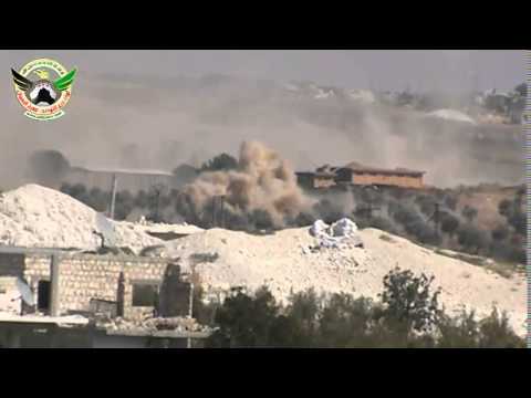 استهداف معسكر وادي الضيف في ريف إدلب بقذائف الهاون من قبل لواء درع التوحيد