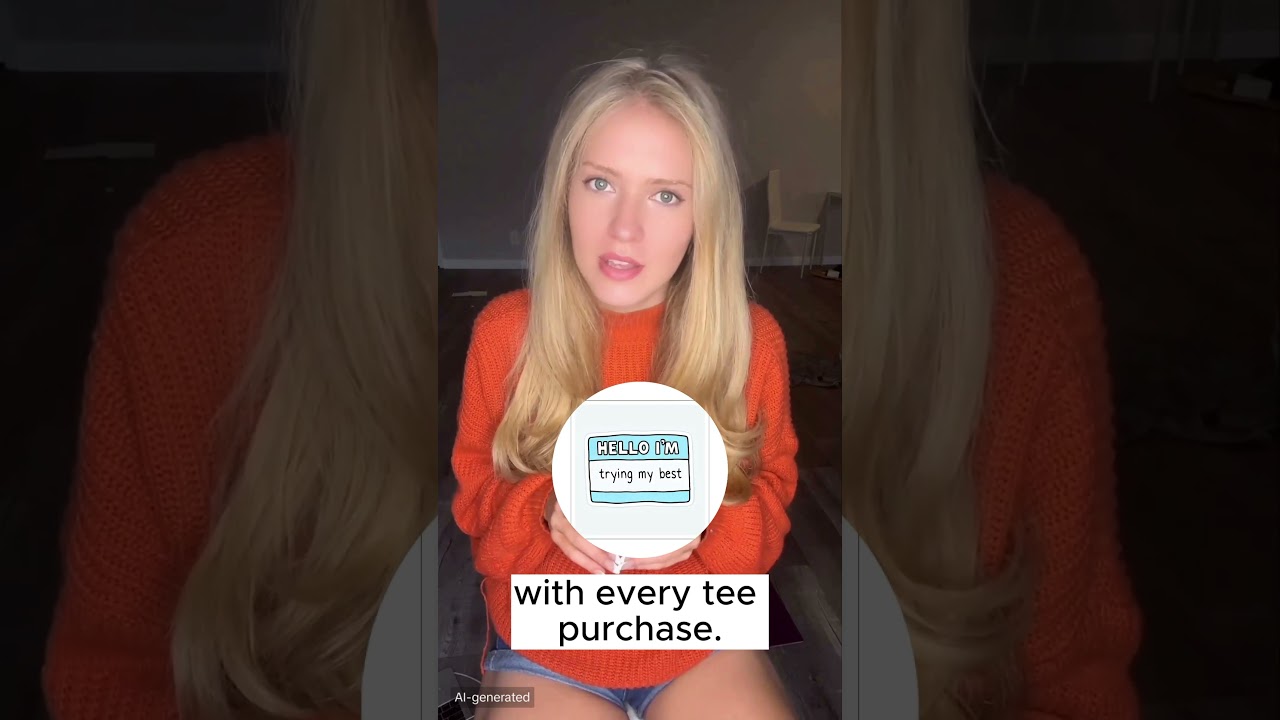 Mood t-shirt + Hello I'm Trying Sticker