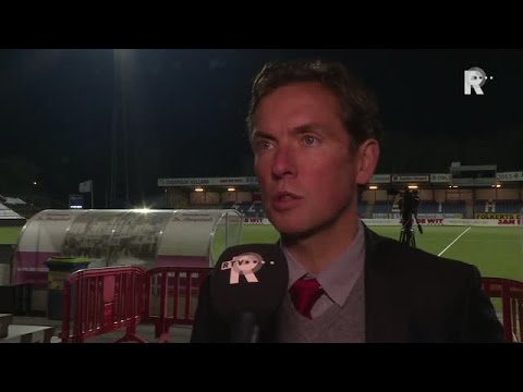 Trainer Alex Pastoor na de winst op Telstar