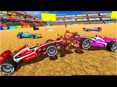 Formula Car Demolition Derby Part-3 | Amazing Car Crash Android GamePlay | By Game Crazy