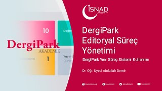DergiPark Yeni Süreç Sistemi Kullanımı