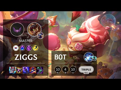 Ziggs Bot vs Xerath - KR Master Patch 12.4