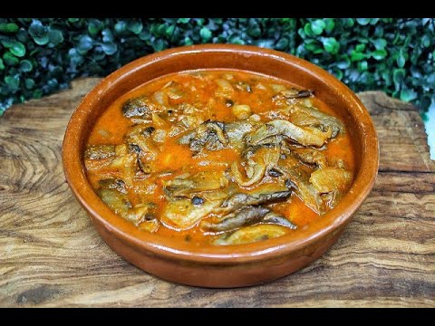 Setas al pimentón de la vera