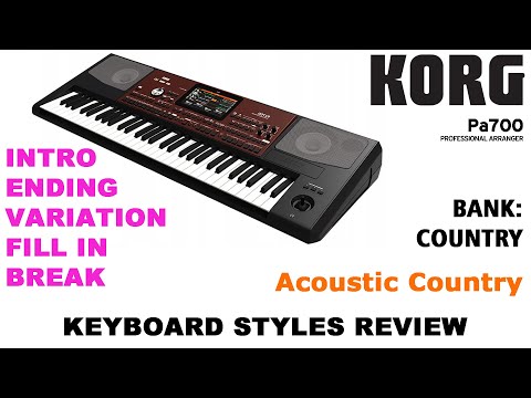 KORG PA700 STYLE - COUNTRY - Acoustic Country