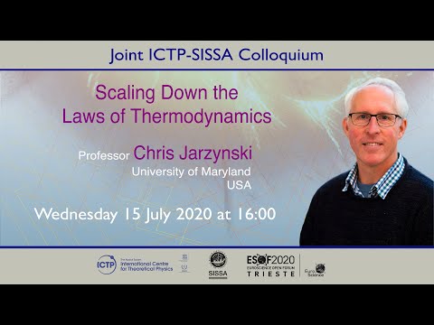 ICTP-SISSA Colloquium by Prof. Chris Jarzynski on "Scaling Down the Laws of Thermodynamics"
