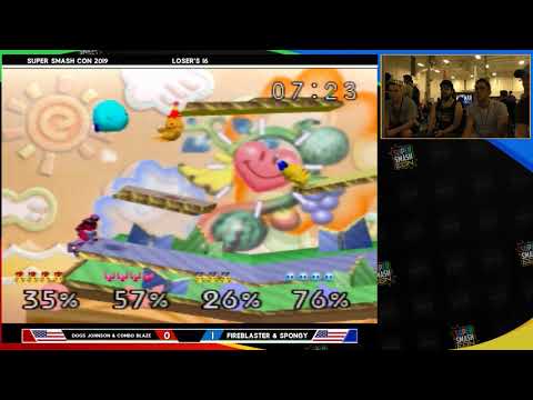 Smash Con 2019 - Dogs_Johnson & Combo Blaze Vs Fireblaster & Spongy - Super Smash Bros Losers Top 16