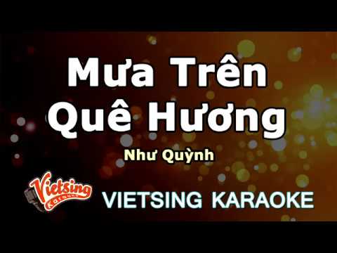 Mưa Trên Quê Hương   - Như Quỳnh - Vietsing Karaoke