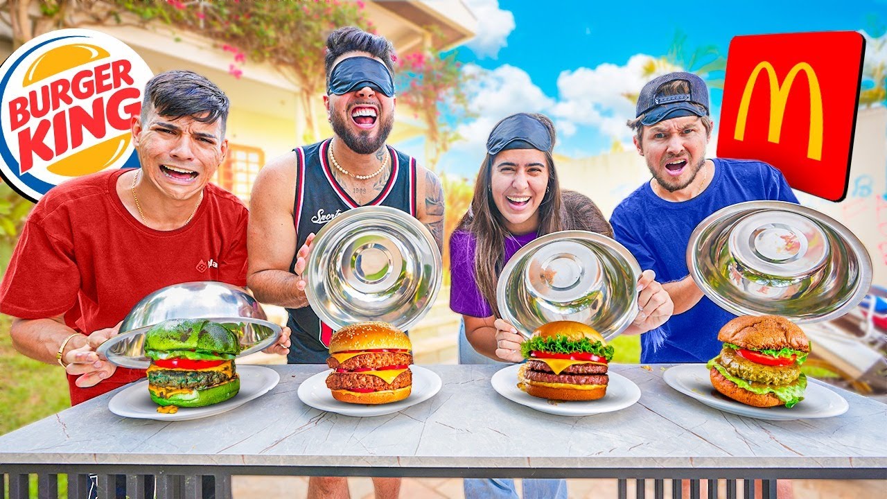 DESAFIO DO LANCHE! QUAL É O MCDONALDS E BURGUER KING?