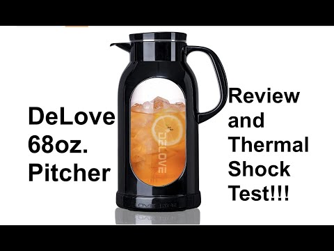 DeLove 68oz Glass Pitcher from Amazon Review and Thermal Test!!