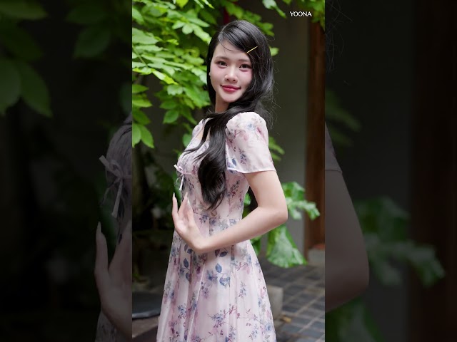 EH10X555 - Đầm tơ hoa