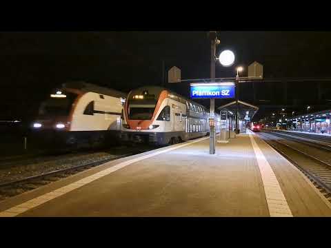 Usfahrt vom IR35 nach Chur, S8 nach Winterthur & S40 nach Einsiedeln