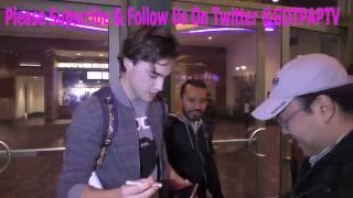 Ryan McCartan talks about his upcoming movie Rocky Horros Picture Show outside the Standoff Premiere