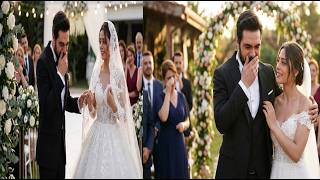 Halil İbrahim  was overwhelmed and burst into tears when he saw Sıla in her wedding dress!