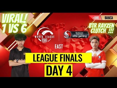 BTR RYZEN CLUTCH 1 VS 6 [LEAGUE FINAL DAY 4] - PUBG MOBILE INDONESIA