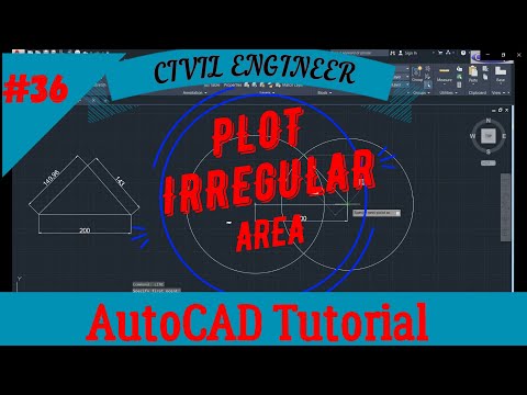 How to draw Irregular Plot Area in AutoCAD | Irregular Plot Design in AutoCAD | AutoCAD Tutorial