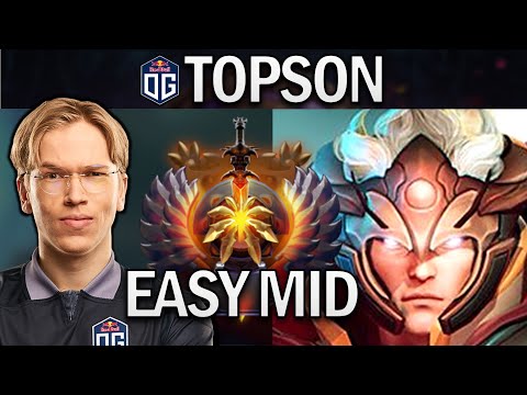 OG.TOPSON INVOKER - EASY MID - DOTA 2 7.29 GAMEPLAY