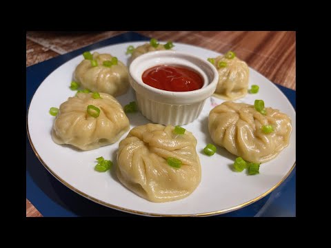 Chicken/vegetables Dumplings Chinese Momo’s famous recipe/ quick and easy recipe