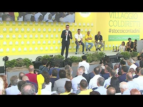 Il Ministro Di Maio interviene al Villaggio Coldiretti di Milano
