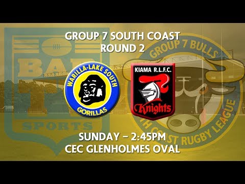 2018 Group 7 RL 1st Grade Round 2 - Warilla-Lake South Gorrilas v Kiama Knights