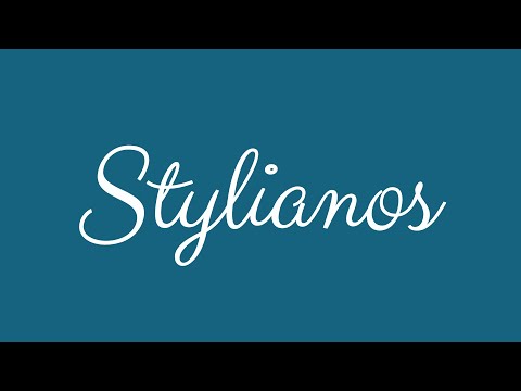 Learn how to Sign the Name Stylianos Stylishly in Cursive Writing