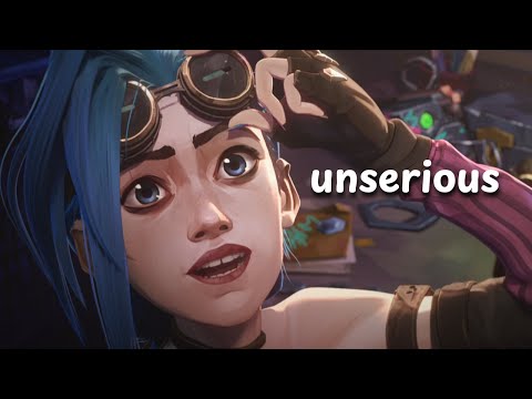 Jinx being the most UNSERIOUS animated character for over 5 minutes | Arcane funny moments
