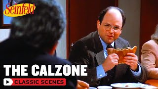 In another classic Steinbrenner episode, the Yankees owner gets hooked on George's calzones from Paisano's. Eventually, George gets banned from the restaurant and can longer get Steinbrenner his favorite food. But when Kramer leaves his calzone-scented jacket in his office, big Stein catches the smell and goes on the hunt for it like a drug addict jonesing for his next hit.