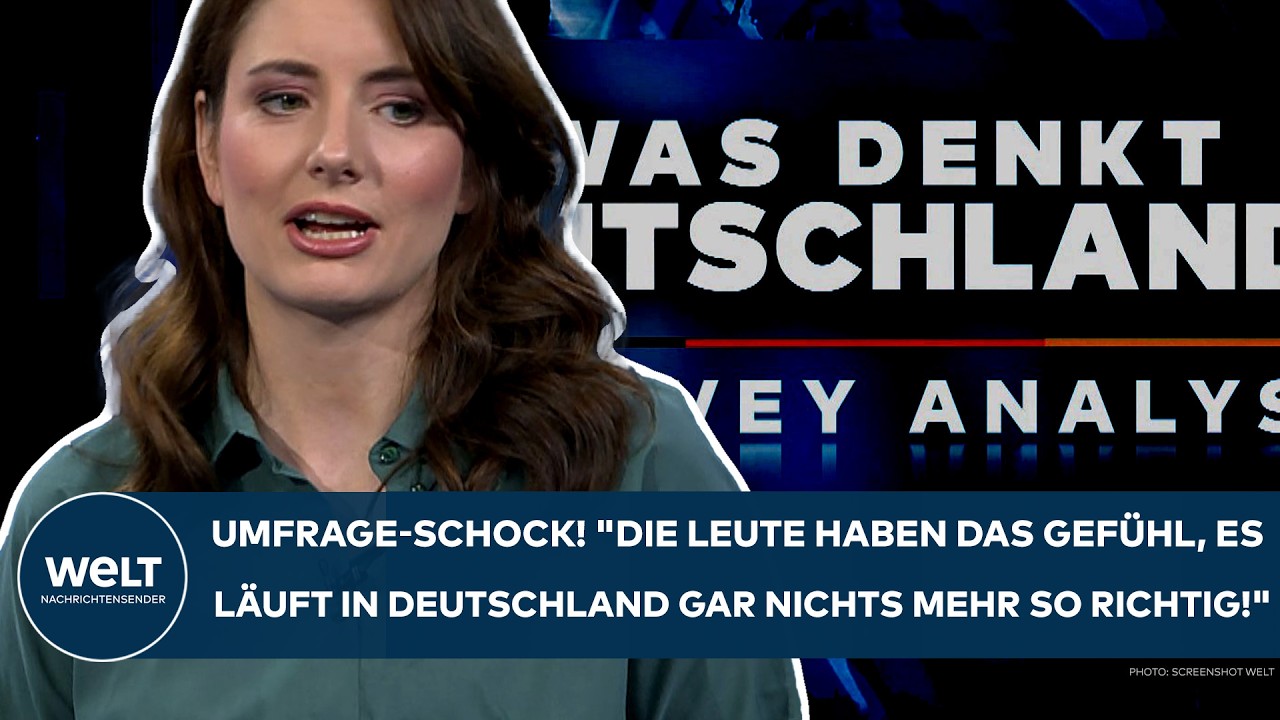 UMFRAGE-SCHOCK: "Die Leute haben das Gefühl, es läuft in Deutschland gar nichts mehr so richtig!"