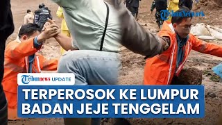 Detik-detik Bupati Bandung Barat Jeje Terperosok ke Lumpur Cari Korban Longsor, Badan Tenggelam