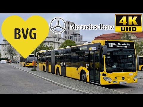 [BVG Berlin: 100 Alexanderplatz to Zoologischer Garten via Platz der Republik] Mercedes-Benz Citaro