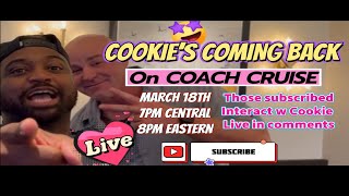 COOKIE, former Carnival Cruise Director, COMING BACK on COACH CRUISE