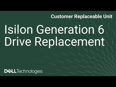 How to Replace the Drive on any Isilon Gen6 Nodes or PowerScale A300 - A3000 - H700 - H7000