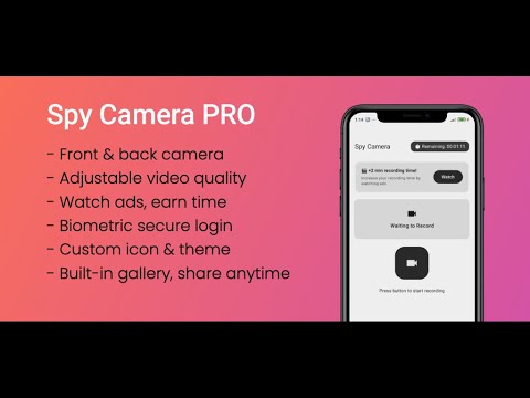 Spy: Background Video Recorder video thumbnail