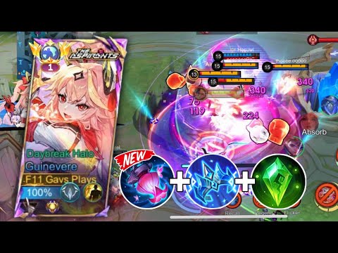 GUINEVERE 100% DAMAGE FULL HP 1 SHOT DELETE BUILD!! (must try!) | MLBB