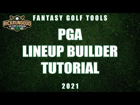 2021 Pga Lineup Builder Tool Tutorial Rickrungood Com