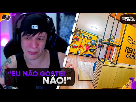 ARUAN REAGE: MEU QUARTO NOVO FICOU PRONTO ❤️ (RENATO GARCIA) - Cortes do Aruan